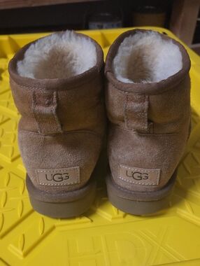 UGG Mini Suede Boot in Chestnut Brown